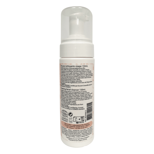 Mousse Nettoyante Visage Agrumes - Certifiée Bio