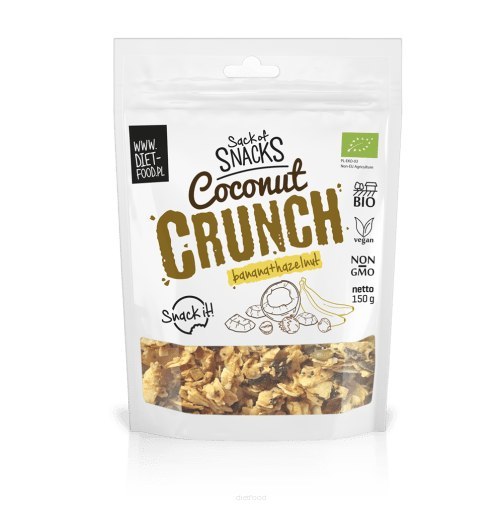 BIO COCONUT CRUNCH WITH BANANA AND HAZELNUT